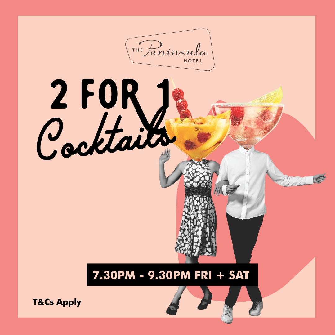 2 for 1 cocktails 26 SQ